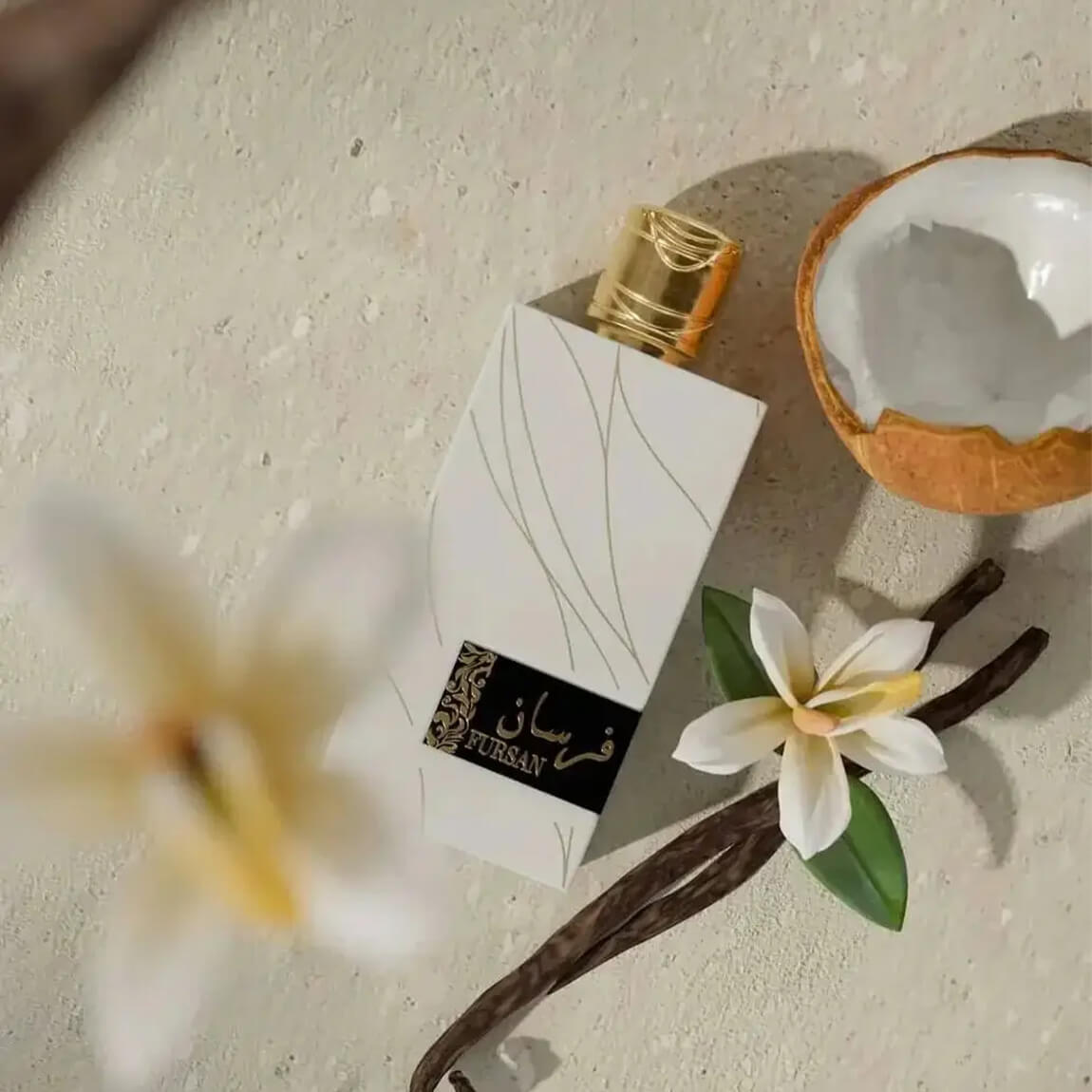Fursan White by Khadlaj — bottle with coconut and vanilla