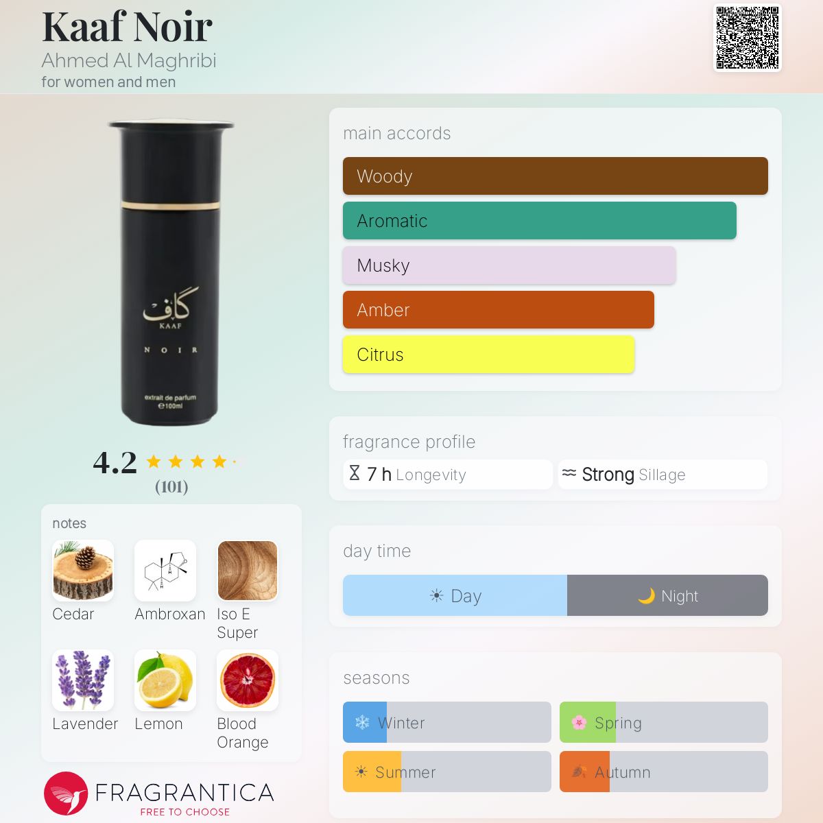 Kaaf Noir by Ahmed Al Maghribi — Full Bottle