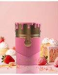 Strawberry Pound Cake by Paris Corner — bottle lifestyle shot with strawberries and cake